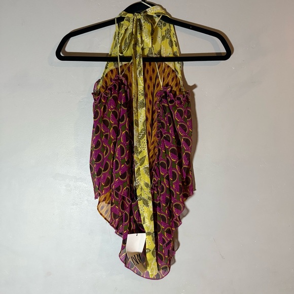 Zara La Dolce Vita Multicolor Halter Top NEW NWT - Picture 5 of 8